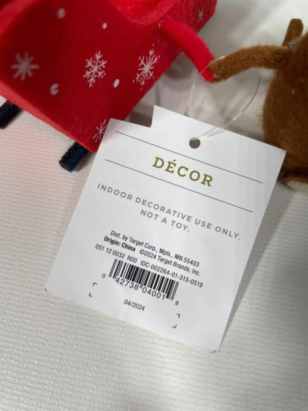 Target Wondershop Christmas Felt Duo Reindeer & Sleigh Figures 4